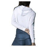 Women's All That Shimmers Tennis Hoodie White-Apparel-Lucky In Love-CX100-87D110H25-2-Tennis Express