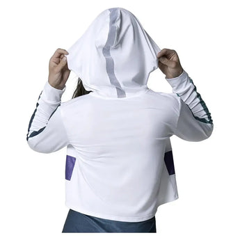 Women's All That Shimmers Tennis Hoodie White-Apparel-Lucky In Love-CX100-87D110H25-3-Tennis Express