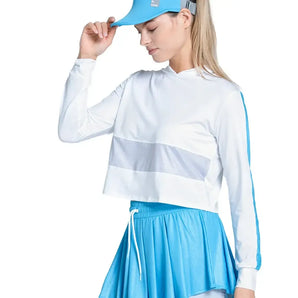 Women's All That Shimmers Tennis Hoodie-Apparel-Lucky In Love-CX100-Z50110-Tennis Express