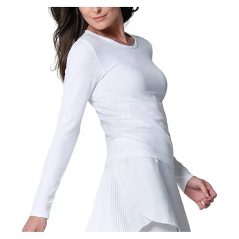 Women's Seamless Long Sleeve Tennis Top-Apparel-Lucky In Love-CX104-110-1-Tennis Express