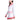 Women's Victory V-Neck Tennis Sweater White and Shocking Pink-Apparel-Lucky In Love-CX105-115-3-Tennis Express