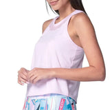 Women's Goddess Hip Fit Tennis Tank Pink Sand-Apparel-Lucky In Love-CX124-685F25-1-Tennis Express
