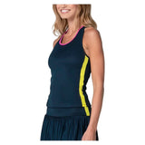 Women's Racer Rib Tennis Tank Midnight-Apparel-Lucky In Love-CX126-401F25-2-Tennis Express