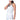 Women's Stripe Hype Tennis Tank with Bra White-Apparel-Lucky In Love-CX130-75D110-2-Tennis Express