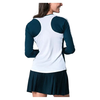 Women's Love Bound Long Sleeve Tennis Top White-Apparel-Lucky In Love-CX131-69D110-3-Tennis Express