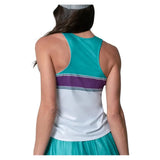 Women's Chroma Stripe Cinch Tennis Tank White-Apparel-Lucky In Love-CX136-85D110-2-Tennis Express