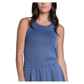Women's Chill Play Tennis Tank,Apparel,Lucky In Love,445 Steel Blue,XS,Tennis Express,CX138-F26-445-3