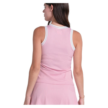 Women's Weave Tennis Tank Paris Pink,Apparel,Lucky In Love,,,Tennis Express,CX142-07F679-2