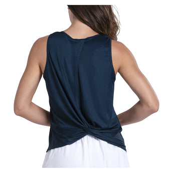 Women's Twist Back Rib Tennis Tank-Apparel-Lucky In Love-CX150-410-3-Tennis Express
