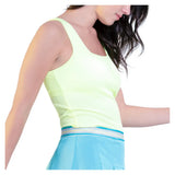 Women's Squared Up Tennis Tank Lemon Frost,Apparel,Lucky In Love,,,Tennis Express,CX153-718-5