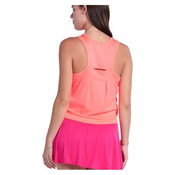 Women's Court Drip Tennis Tank Hot Lava-Apparel-Lucky In Love-CX156-818-2-Tennis Express