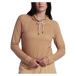 Women's Chill Day Long Sleeve Tennis Top,Apparel,Lucky In Love,245 Caramel,XS,Tennis Express,CX170-F26-245-3