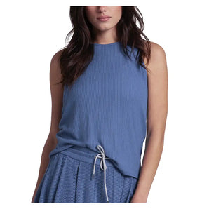 Women's Rib Breezy Tennis Tank,Apparel,Lucky In Love,445 Steel Blue,XS,Tennis Express,CX170-F26-445-3_01757f3d-5997-4da5-92e6-c7366c8f4c53