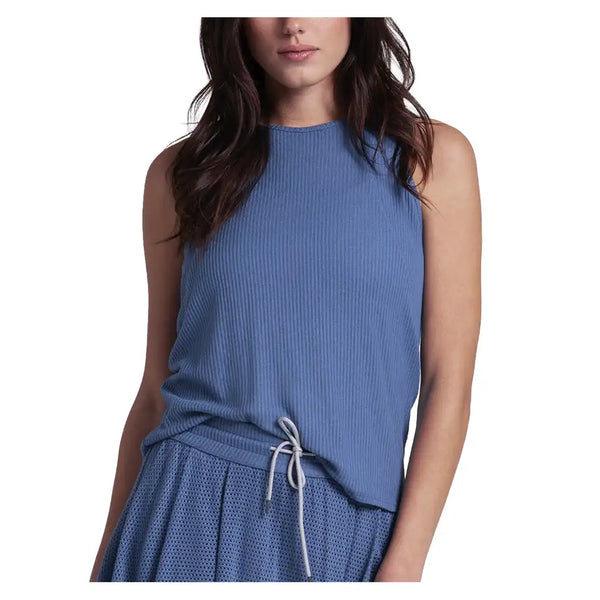 Women's Rib Breezy Tennis Tank,Apparel,Lucky In Love,445 Steel Blue,XS,Tennis Express,CX170-F26-445-3_01757f3d-5997-4da5-92e6-c7366c8f4c53