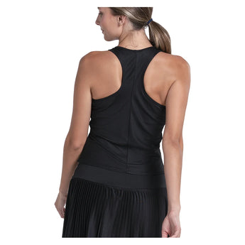 Women's Scoop Neck Rib Tennis Tank with Bra-Apparel-Lucky In Love-CX176-001-1-Tennis Express