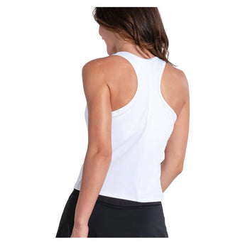 Women's Scoop Neck Rib Tennis Tank with Bra-Apparel-Lucky In Love-CX176-110-2-Tennis Express