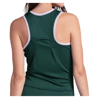 Women's Airplay Rib Tennis Tank Team Green, Lucky In Love, Tennis Express, CX182-300-1