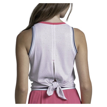 Women's Game Point Tennis Tank White, Lucky In Love, Tennis Express, CX198-09H110-1