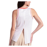 Women's Clubhouse Tennis Tank White and Camel,Apparel,Lucky In Love,,,Tennis Express,CX198-86G240-4.5