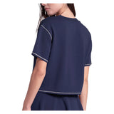 Women's Lucky Pure Luxe Short Sleeve Tennis Top, Lucky In Love, Tennis Express, CX217-H26-2