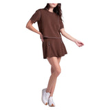Women's Lucky Pure Luxe Short Sleeve Tennis Top, Lucky In Love, Tennis Express, CX217-H26-5