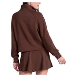 Women's Lucky Pure Luxe Zip Long Sleeve Tennis Top, Lucky In Love, Tennis Express, CX218-H26-1