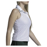 Women's Ivy Classic Tennis Polo Tank White, Lucky In Love, Tennis Express, CX220-97G110-1
