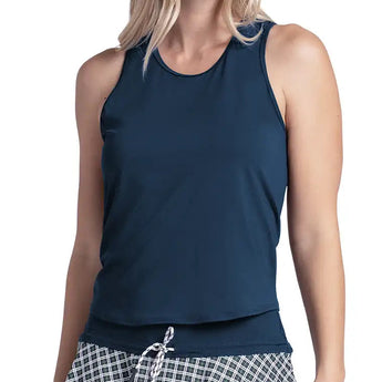 Women's Court Drip Tennis Tank,Apparel,Lucky In Love,401 Midnight,XS,Tennis Express,CX221-401-3