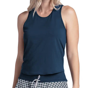 Women's Court Drip Tennis Tank,Apparel,Lucky In Love,401 Midnight,XS,Tennis Express,CX221-401-3