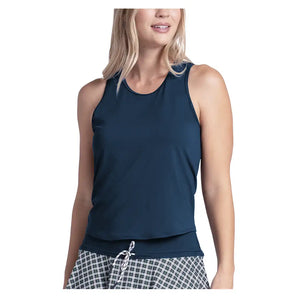 Women's Court Drip Tennis Tank,Apparel,Lucky In Love,401 Midnight,XS,Tennis Express,CX221-401-3