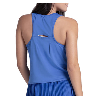 Women's Court Drip Tennis Tank Parisian Blue, Lucky In Love, Tennis Express, CX221-434-1