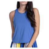Women's Court Drip Tennis Tank Parisian Blue, Lucky In Love, Parisian Blue, Tennis Express, CX221-434-PARISIAN-BLUE-1
