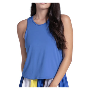 Women's Court Drip Tennis Tank Parisian Blue, Lucky In Love, Parisian Blue, Tennis Express, CX221-434-PARISIAN-BLUE-1