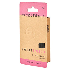 Sweat Shield Pickleball Overgrip 3 Pack Black,Accessories,Dunlop,,,Tennis Express,D10368522-2