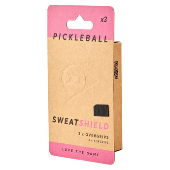 Sweat Shield Pickleball Overgrip 3 Pack Black,Accessories,Dunlop,,,Tennis Express,D10368522-2