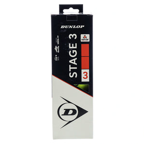 Stage 3 Red 3 Ball Polybag,Balls,Dunlop,,,Tennis Express,D60164701copy