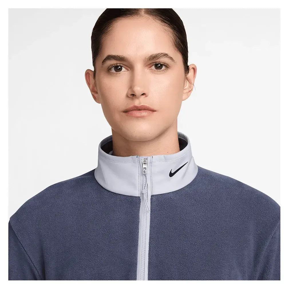 Women's Therma-FIT Victory Long-Sleeve 1/2-Zip Tennis Top Sanded