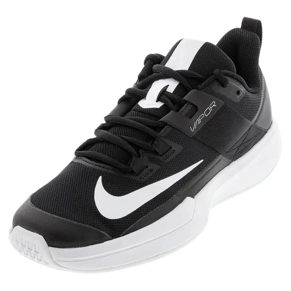 Men's Court Vapor Lite Tennis Shoes Black and White-Footwear-Nike-DC3432-008B-x-Tennis Express