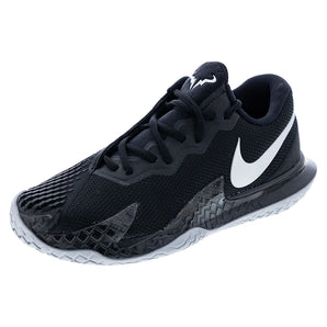 Men's Rafa Zoom Vapor Cage 4 Tennis Shoes Black and Metallic Silver,Footwear,Nike,10.5,,Tennis Express,DD1579-001Bcopy
