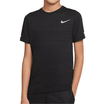 Boys' Dri-Fit Miler Short Sleeve Training Top-Apparel-Nike-DD3055-010S25-Tennis Express