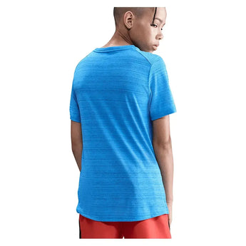 Boys' Dri-FIT Miler Short Sleeve Training Top-Apparel-Nike-DD3055-435_3-Tennis Express