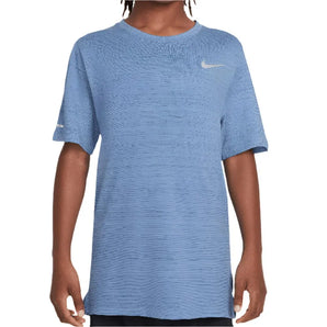 Boys' Dri-Fit Miler Short Sleeve Training Top-Apparel-Nike-DD3055-489_2-Tennis Express