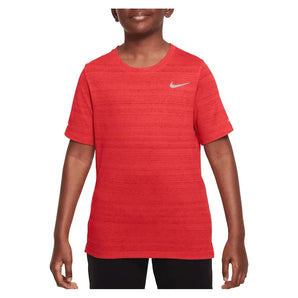 Boys' Dri-FIT Miler Short Sleeve Training Top-Apparel-Nike-DD3055-696-Tennis Express