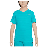 Boys' Dri-FIT Short Sleeve Miler Training Top-Apparel-Nike-DD3055-U25-345-3-Tennis Express