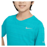 Boys' Dri-FIT Short Sleeve Miler Training Top-Apparel-Nike-DD3055-U25-345-6-Tennis Express