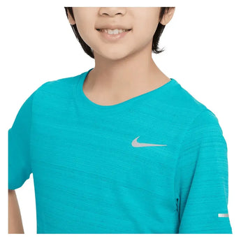 Boys' Dri-FIT Short Sleeve Miler Training Top-Apparel-Nike-DD3055-U25-345-6-Tennis Express
