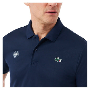 Men's Roland Garros Daniil Medvedev Tennis Polo Navy,Apparel,Lacoste,,,Tennis Express,DH0334-166-1