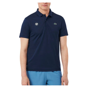 Men's Roland Garros Daniil Medvedev Tennis Polo Navy,Apparel,Lacoste,Navy,S,Tennis Express,DH0334-166