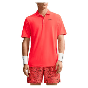 Men's Court Dri-FIT Solid Tennis Polo,Apparel,Nike,635 Bright Crimson/Black,XS,Tennis Express,DH0857-635