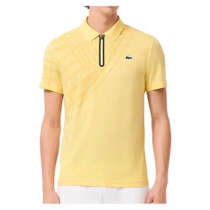 Men's Grigor Dimitrov On Court Players Tennis Polo Yellow-Apparel-Lacoste-DH4756-107H25-669547Tennis Express